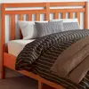 Image de vidaXL Tête de lit cire marron 135 cm bois massif de pin