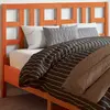Image de vidaXL Tête de lit cire marron 135 cm bois massif de pin