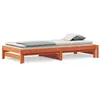 Image de vidaXL Lit de jour et lit gigogne sans matelas cire marron 90x190 cm