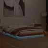 Image de vidaXL Cadre de lit à LED sans matelas 160x200 cm bois massif