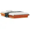Image de vidaXL Cadre de lit à LED sans matelas 140x190 cm bois massif