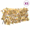 Image de vidaXL Treillis de feuille d'érable artificiel extensible 5 pcs