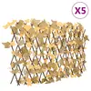 Image de vidaXL Treillis de feuille d'érable artificiel extensible 5 pcs
