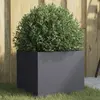 Image de vidaXL Jardinière anthracite 32x30x29 cm acier