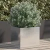 Image de vidaXL Jardinière argenté 32x30x29 cm acier inoxydable