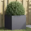 Image de vidaXL Jardinière anthracite 42x40x39 cm acier