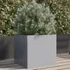 Image de vidaXL Jardinière argenté 42x40x39 cm acier galvanisé