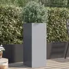 Image de vidaXL Jardinière argenté 32x29x75 cm acier galvanisé