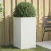 Image de vidaXL Jardinière blanc 42x38x75 cm acier