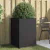 Image de vidaXL Jardinière noir 52x48x75 cm acier