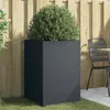Image de vidaXL Jardinière anthracite 52x48x75 cm acier