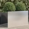 Image de vidaXL Jardinière argenté 62x40x39 cm acier inoxydable