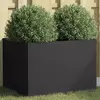 Image de vidaXL Jardinière noir 62x47x46 cm acier