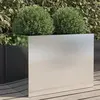 Image de vidaXL Jardinière argenté 62x47x46 cm acier inoxydable