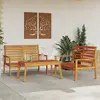 Image de vidaXL Ensemble de salon de jardin 3 pcs bois d'acacia solide