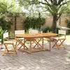 Image de vidaXL Chaises de jardin pliables lot de 4 blanc crème tissu