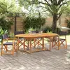 Image de vidaXL Chaises de jardin pliables lot de 4 gris foncé tissu