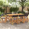 Image de vidaXL Chaises pliables de jardin lot de 8 gris foncé tissu