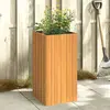 Image de vidaXL Jardinière 45x45x90 cm bois massif d'acacia