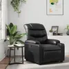 Image de vidaXL Fauteuil inclinable Noir Similicuir