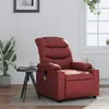 Image de vidaXL Fauteuil de massage inclinable Rouge bordeaux Similicuir