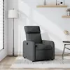 Image de vidaXL Fauteuil inclinable Gris foncé Tissu