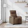 Image de vidaXL Fauteuil inclinable Marron Tissu