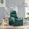 Image de vidaXL Fauteuil inclinable Vert foncé Tissu