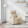 Image de vidaXL Fauteuil inclinable Crème Tissu