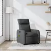 Image de vidaXL Fauteuil de massage inclinable Gris foncé Tissu