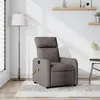 Image de vidaXL Fauteuil de massage inclinable Taupe Tissu