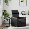 Image de vidaXL Fauteuil inclinable Noir Similicuir