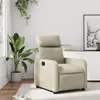 Image de vidaXL Fauteuil inclinable Crème Similicuir