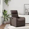 Image de vidaXL Fauteuil inclinable Marron Similicuir