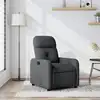 Image de vidaXL Fauteuil inclinable Gris foncé Tissu