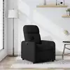 Image de vidaXL Fauteuil inclinable Noir Tissu