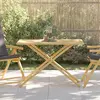 Image de vidaXL Table de jardin pliable 110x55x75 cm bambou