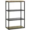 Image de vidaXL Bibliothèque 70 x 35 x 110 cm Bois de manguier massif, Étagère en bois moderne, un meuble libre, solution multi-niveaux, bibliothèque à la maison, en bois de mangue