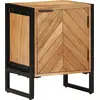 Image de vidaXL Table de chevet Marron 40 x 30 x 50 cm Bois d'acacia massif