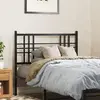 Image de vidaXL Tête de lit de remplacement métal noir 100 cm