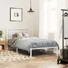 Image de vidaXL Cadre de lit métal sans matelas et tête de lit blanc 100x200 cm