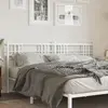 Image de vidaXL Tête de lit de remplacement métal blanc 200 cm