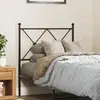 Image de vidaXL Tête de lit de remplacement métal noir 75 cm