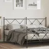 Image de vidaXL Tête de lit de remplacement métal noir 180 cm