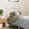 Image de vidaXL Tête de lit de remplacement métal blanc 75 cm
