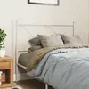 Image de vidaXL Tête de lit de remplacement métal blanc 100 cm