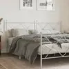 Image de vidaXL Tête de lit de remplacement métal blanc 180 cm