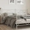 Image de vidaXL Tête de lit de remplacement métal blanc 200 cm