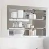 Image de vidaXL Armoire murale de cuisine avec étagères acier inoxydable
