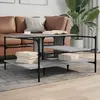 Image de vidaXL Table basse sonoma gris 100x100x48,5 cm bois d'ingénierie